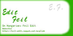 edit feil business card